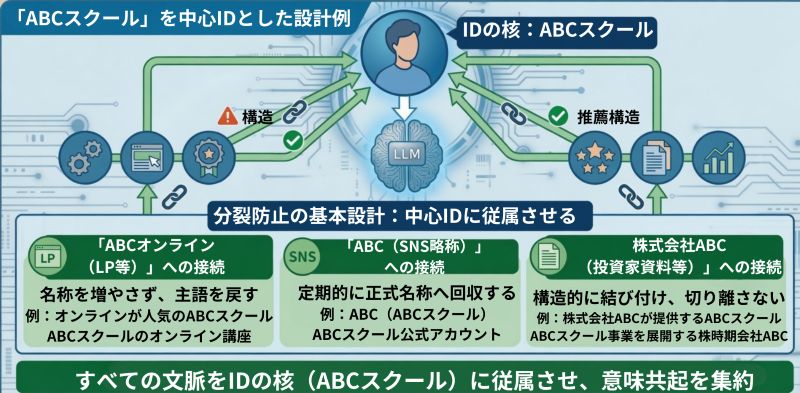 LLMOにおけるエンティティ分裂抑止策
